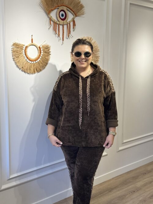 Leopar desen ithal takım